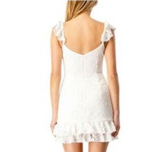 🎁🥂NWT Bardot White Adira Mini Lace Dress #57651DB US 8 EU 40 AU/UK 12
